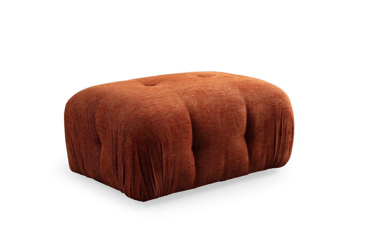 Taburet, Atelier del Sofa, 560ARE2959, Lemn de fag / PAL, Portocaliu - imagine 3
